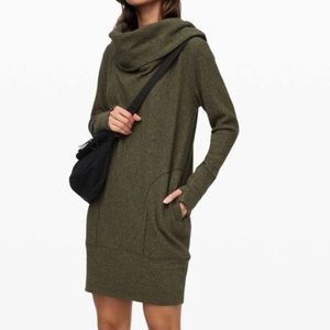 LULULEMON OLIVE Green Along The Way Dress XXS